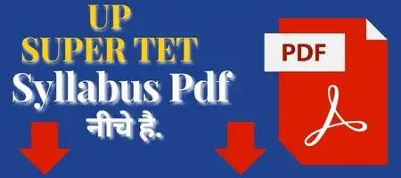 UP SUPER TET Syllabus