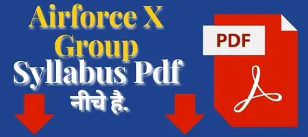 Airforce X Group Syllabus