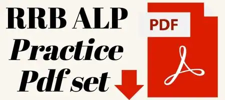RRB ALP Practice Set Pdf