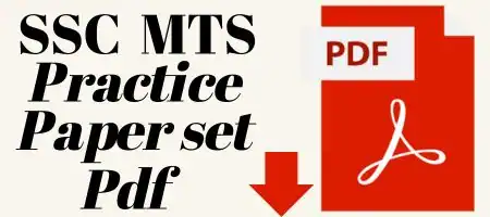 SSC MTS Practice Set Pdf