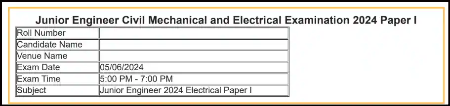 SSC JE 2024 Question paper pdf download in hindi